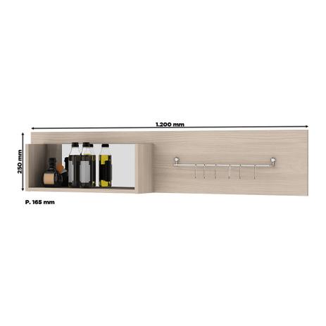 Painel Porta Talheres C74-42 Connect Bege - Henn Menor preço em Painel Porta Talheres C74-42 Connect Bege - Henn