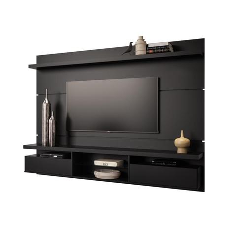 Painel Suspenso com Bancada Livin 1.8 Preto - HB Móveis Menor preço em Painel Suspenso com Bancada Livin 1.8 Preto - HB Móveis