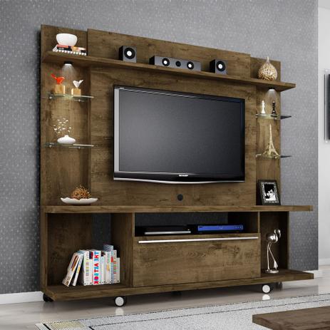 Painel TV Home 1,8m Largura c/ 2 Luz LED Incluso Cor Rustico - Moveis Bechara é boa?