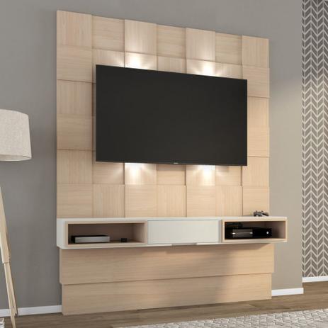 Painel TV Quadriculado 3D com gaveta painel sobreposto LED TB125L Dalla Costa Menor preço em Painel TV Quadriculado 3D com gaveta painel sobreposto LED TB125L Dalla Costa