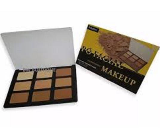 Paleta Pó Facial Ruby Rose 9 Cores Menor preço em Paleta Pó Facial Ruby Rose 9 Cores