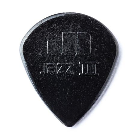 Palheta Dunlop Nylon Jazz III - Preta Menor preço em Palheta Dunlop Nylon Jazz III - Preta