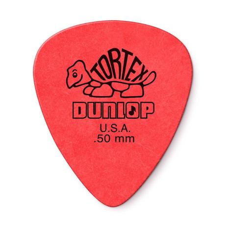 Palheta Dunlop Tortex 0,50MM - Vermelha Menor preço em Palheta Dunlop Tortex 0,50MM - Vermelha