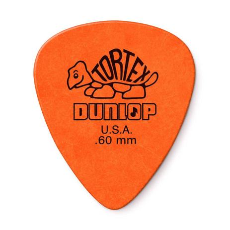 Palheta Dunlop Tortex 0,60MM - Laranja Menor preço em Palheta Dunlop Tortex 0,60MM - Laranja