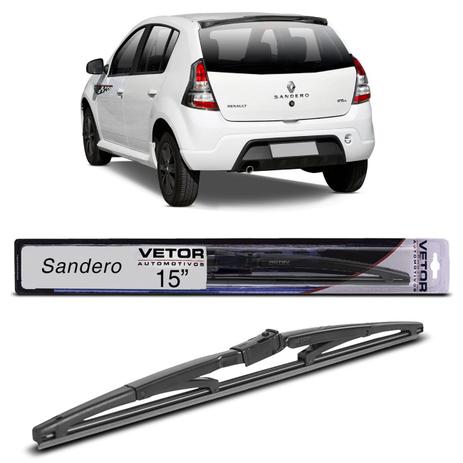 Palheta Limpador Parabrisa Traseiro Sandero 2008 a 2014 15 Polegadas Vetor é boa?