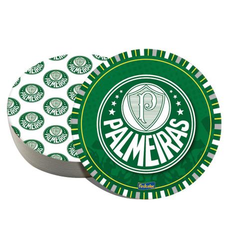 Menor preço em Palmeiras Prato Redondo c/8 - Festcolor