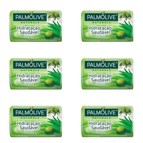 Palmolive Hidratação Saudável Sabonete Aloe 85g (Kit C/06) Menor preço em Palmolive Hidratação Saudável Sabonete Aloe 85g (Kit C/06)