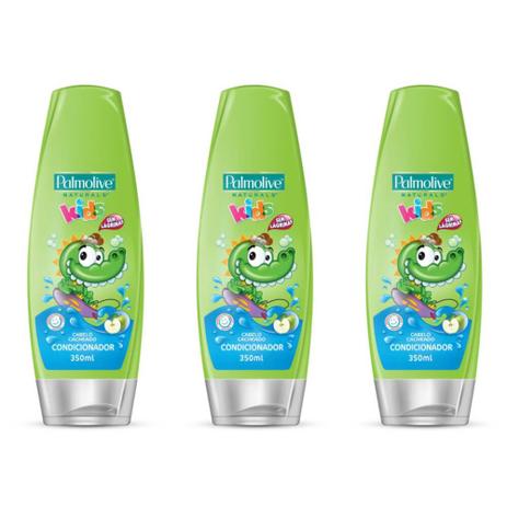 Palmolive Kids Cachos Condicionador Infantil 350ml (Kit C/03) Menor preço em Palmolive Kids Cachos Condicionador Infantil 350ml (Kit C/03)