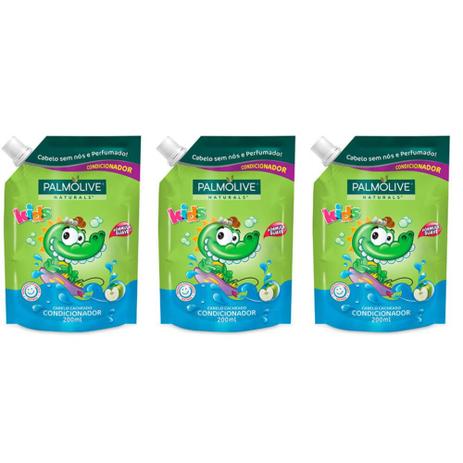 Palmolive Kids Cachos Condicionador Infantil Refil 200ml (Kit C/03) Menor preço em Palmolive Kids Cachos Condicionador Infantil Refil 200ml (Kit C/03)