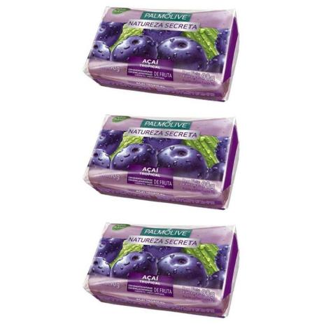 Palmolive Natureza Secreta Açaí Sabonete 90g (Kit C/03) Menor preço em Palmolive Natureza Secreta Açaí Sabonete 90g (Kit C/03)