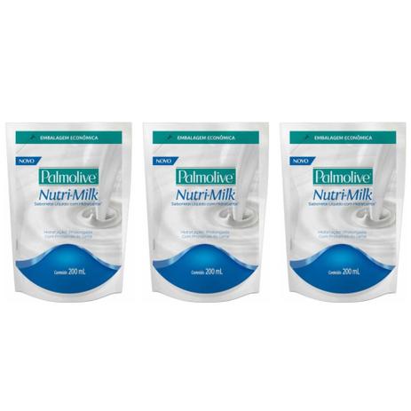 Palmolive Nutrimilk Sabonete Líquido Refil 200ml (Kit C/03) Menor preço em Palmolive Nutrimilk Sabonete Líquido Refil 200ml (Kit C/03)