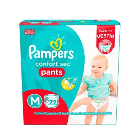 Pampers Comfort Sec Pants Fralda Infantil M C/22 Menor preço em Pampers Comfort Sec Pants Fralda Infantil M C/22