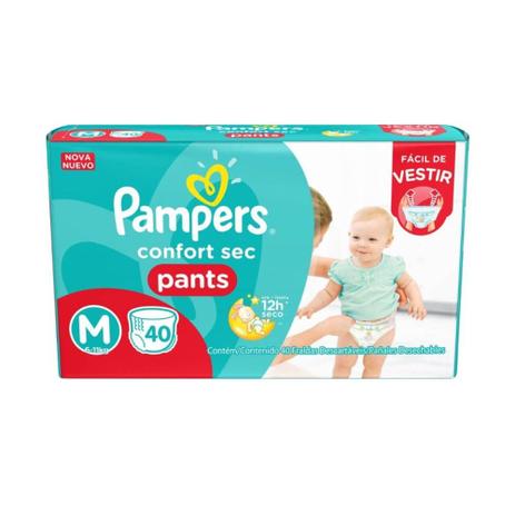 Pampers Comfort Sec Pants Fralda Infantil M C/40 Menor preço em Pampers Comfort Sec Pants Fralda Infantil M C/40