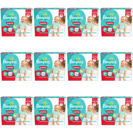 Menor preço em Pampers Comfort Sec Pants Fralda Infantil P C/24 (Kit C/12)