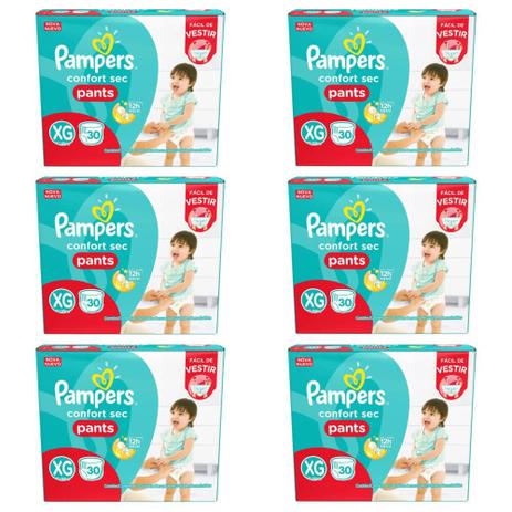 Pampers Comfort Sec Pants Fralda Infantil XG C/30 (Kit C/06) Menor preço em Pampers Comfort Sec Pants Fralda Infantil XG C/30 (Kit C/06)