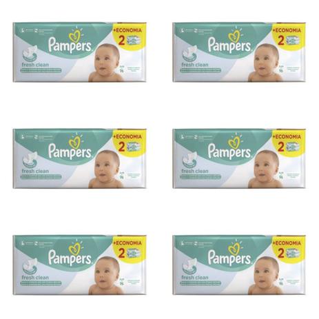 Pampers Regular Lenços Umedecidos Infantil 2x48 (Kit C/06) Menor preço em Pampers Regular Lenços Umedecidos Infantil 2x48 (Kit C/06)