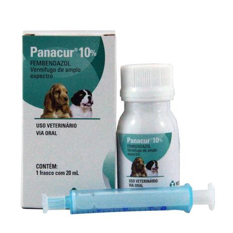 Panacur 10 20ml MSD Vermífugo Cães Suspensão Menor preço em Panacur 10 20ml MSD Vermífugo Cães Suspensão