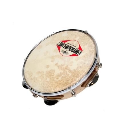 Pandeiro Contemporanea 10'' Pele Couro+capa E Chave Menor preço em Pandeiro Contemporanea 10'' Pele Couro+capa E Chave