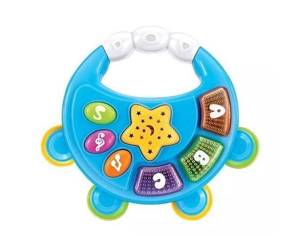 pandeiro musical infantil baby com luzes a pilha brinquedo - Art Brink Menor preço em pandeiro musical infantil baby com luzes a pilha brinquedo - Art Brink
