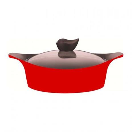 Panela Caçarola Aeni Rasa De 24cm Vermelho Neoflam Menor preço em Panela Caçarola Aeni Rasa De 24cm Vermelho Neoflam