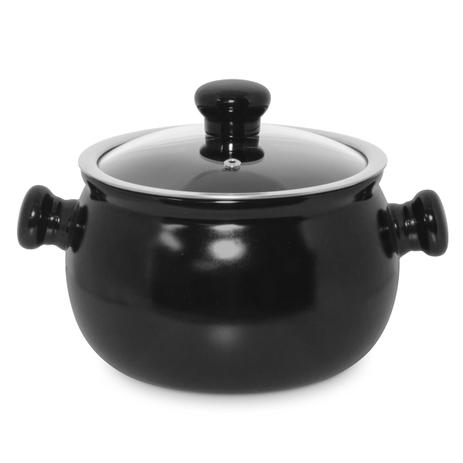 Panela Caçarola Cerâmica 18cm 3 Litros Preto Ceraflame Menor preço em Panela Caçarola Cerâmica 18cm 3 Litros Preto Ceraflame