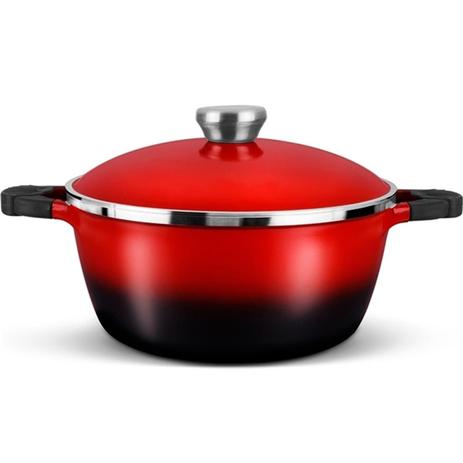 Panela Caçarola Em Alumínio Vermelha Proteus 26cm 9879 Mta Menor preço em Panela Caçarola Em Alumínio Vermelha Proteus 26cm 9879 Mta