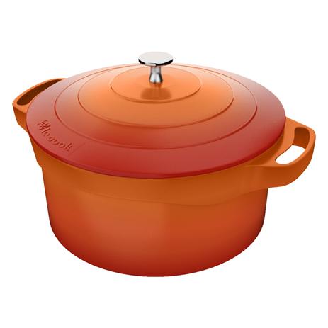 Panela Caçarola Revestimento Antiaderente Cerâmico com Alças de Silicone 24cm - Le Cook Menor preço em Panela Caçarola Revestimento Antiaderente Cerâmico com Alças de Silicone 24cm - Le Cook