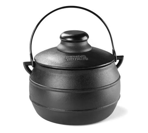 Panela Caldeirão Cumbuca Ferro Fundido C/Tampa de Ferro Panela Mineira 0,6 Litros Menor preço em Panela Caldeirão Cumbuca Ferro Fundido C/Tampa de Ferro Panela Mineira 0,6 Litros