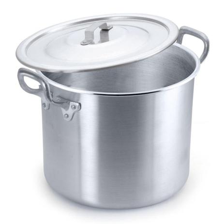 Panela Caldeirão Grande Profissional Hotel em Alumínio Reforçado 32cm - Alumínio Nacional Menor preço em Panela Caldeirão Grande Profissional Hotel em Alumínio Reforçado 32cm - Alumínio Nacional