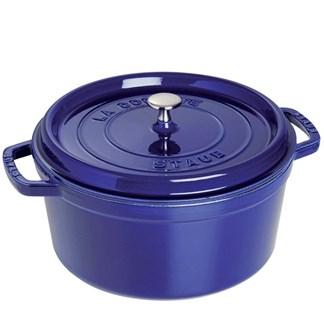 Panela de Ferro Risoto Staub Azul Marinho 22CM - 13117 Menor preço em Panela de Ferro Risoto Staub Azul Marinho 22CM - 13117
