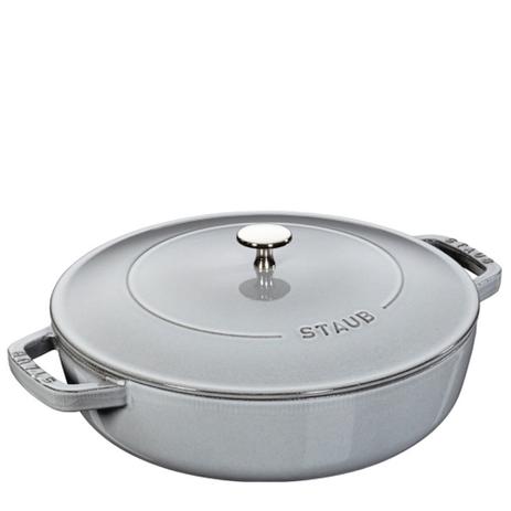 Panela de Ferro Staub Risoto Chistera Cinza Grafite 28CM - 29565 Menor preço em Panela de Ferro Staub Risoto Chistera Cinza Grafite 28CM - 29565