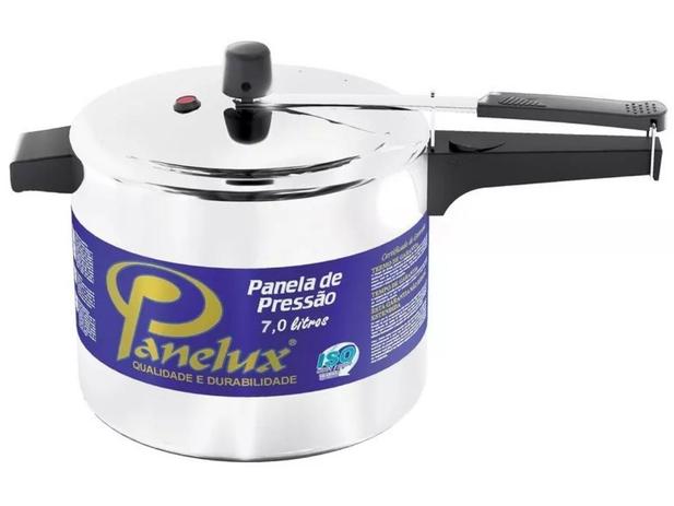 Panela de Pressão 7 litros Polida Panelux Menor preço em Panela de Pressão 7 litros Polida Panelux