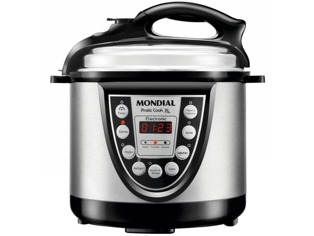 Panela de Pressão Elétrica Mondial PE25 700W 3L Timer