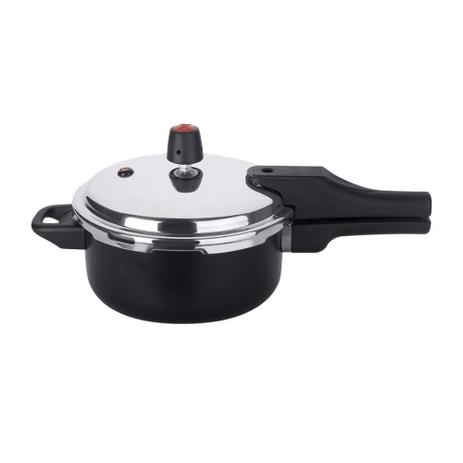 Panela de Pressão Multiflon Quartzo Antiaderente 3L - Preta Menor preço em Panela de Pressão Multiflon Quartzo Antiaderente 3L - Preta