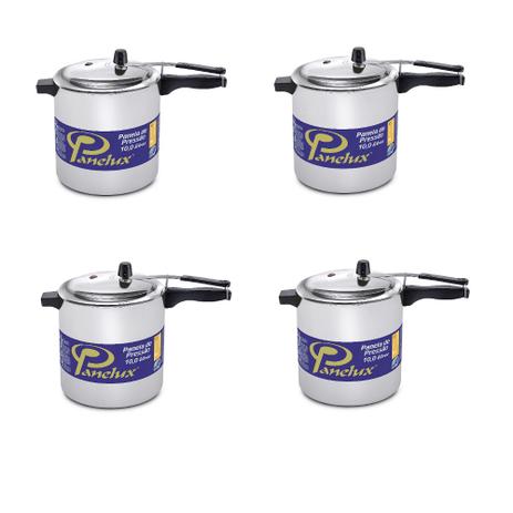 Panela De Pressão Panelux 10 L Classic Fecho Interno Kit 4pç Menor preço em Panela De Pressão Panelux 10 L Classic Fecho Interno Kit 4pç