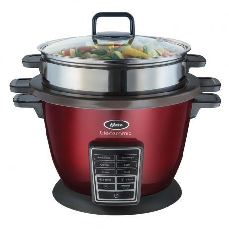 Panela Elétrica Bioceramic Oster Vermelha Multiuso Gourmet 10 Copos 1,8L 110V Menor preço em Panela Elétrica Bioceramic Oster Vermelha Multiuso Gourmet 10 Copos 1,8L 110V