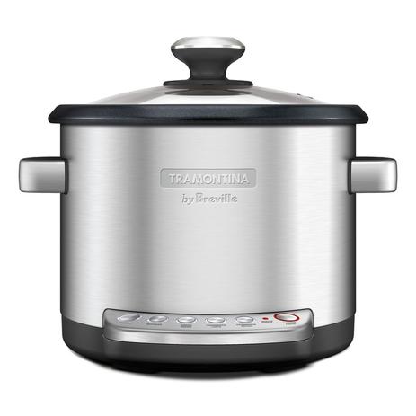 Panela elétrica tramontina by breville multi cook em aço inox 3,7 litros prata e preto Menor preço em Panela elétrica tramontina by breville multi cook em aço inox 3,7 litros prata e preto