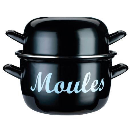 Panela esmaltada Moules Kitchen Craft preta 24CM - 27755 Menor preço em Panela esmaltada Moules Kitchen Craft preta 24CM - 27755
