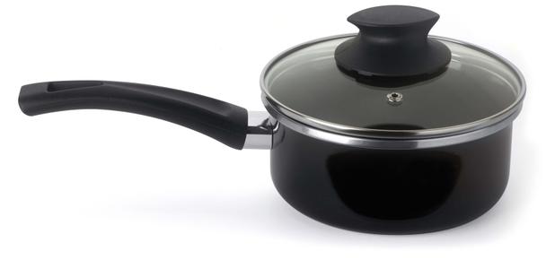 Panela Esmaltada Preta Vivace 16 cm 1,3 litros Forma Menor preço em Panela Esmaltada Preta Vivace 16 cm 1,3 litros Forma