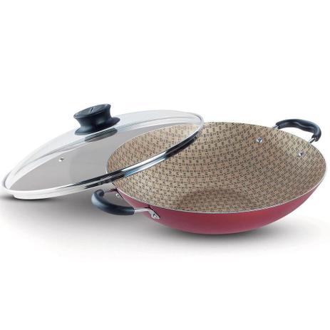 Panela Tramontina Wok Paella 6,6l Paris 36cm Antiaderente Menor preço em Panela Tramontina Wok Paella 6,6l Paris 36cm Antiaderente