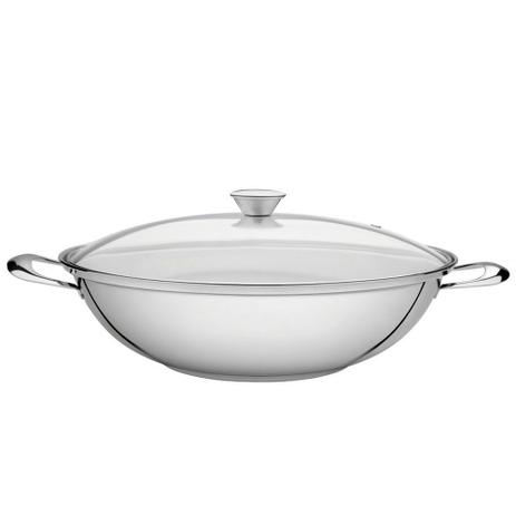 Panela Ventura de Aço Inox Wok 34cm - Tramontina Menor preço em Panela Ventura de Aço Inox Wok 34cm - Tramontina