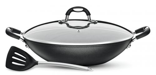 Panela Wok 32cm MONACO com Espátula Tramontina Menor preço em Panela Wok 32cm MONACO com Espátula Tramontina