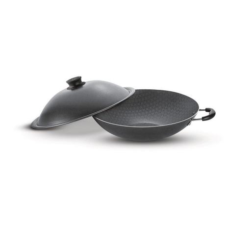 Panela Wok Alumínio com Tampa 32 cm Paris Preto - Tramontina é boa?