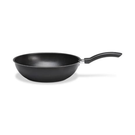Panela Wok Antiaderente Brinox Preta 26cm Menor preço em Panela Wok Antiaderente Brinox Preta 26cm