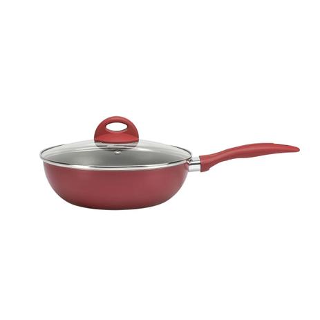 Panela Wok Antiaderente Malagueta 24 Cm Cereja 7080173 Brinox Menor preço em Panela Wok Antiaderente Malagueta 24 Cm Cereja 7080173 Brinox