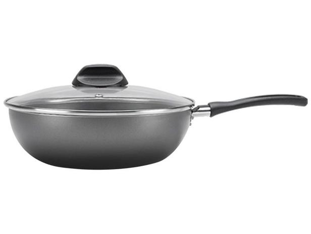 Panela Wok Brinox Antiaderente 4,1L 28cm - com Tampa Garlic 7000/168 Menor preço em Panela Wok Brinox Antiaderente 4,1L 28cm - com Tampa Garlic 7000/168