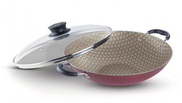 Panela Wok Paris 36cm Antiaderente Vermelha Tramontina Menor preço em Panela Wok Paris 36cm Antiaderente Vermelha Tramontina