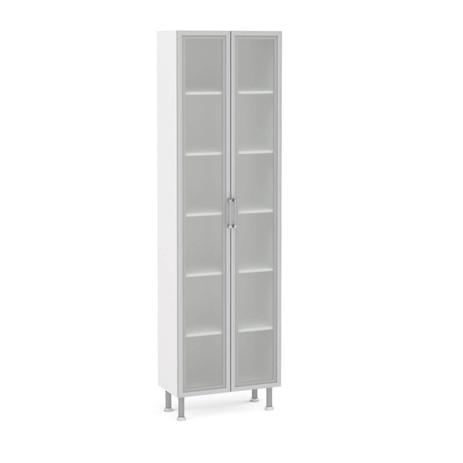 Paneleiro 2 Portas de Vidro 63cm Floripa Politorno Branco Menor preço em Paneleiro 2 Portas de Vidro 63cm Floripa Politorno Branco