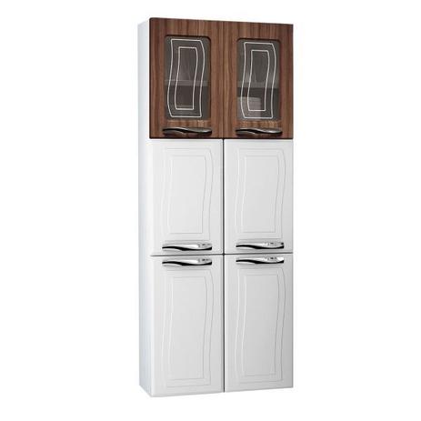 Paneleiro Colormaq Ipanema 6 Portas em Aço e Vidro Branco Menor preço em Paneleiro Colormaq Ipanema 6 Portas em Aço e Vidro Branco