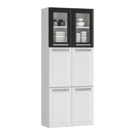 Paneleiro De Aço 2 Portas Com Vidro Luce Branco e Preto Itatiaia Móveis é boa?